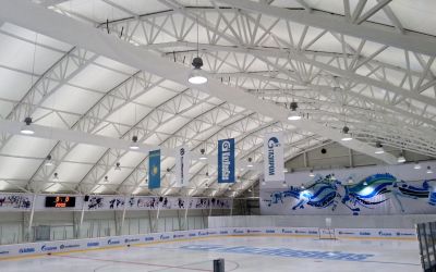 Hallenbau - Astana Eissporthalle innen